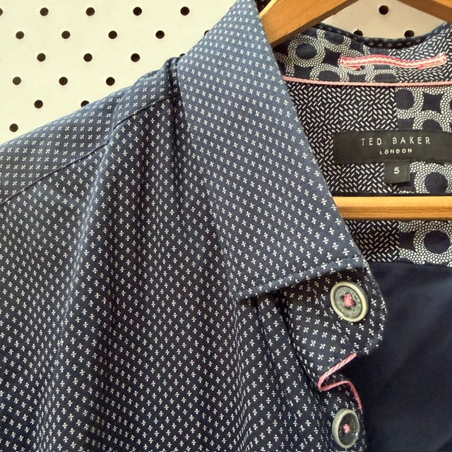 TED BAKER / long sleeved cotton shirt / XL (3922007627229010902)