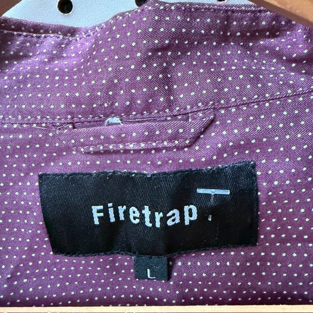 FIRETRAP / short sleeved cotton shirt / L (3922007639063803874)
