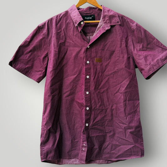 FIRETRAP / short sleeved cotton shirt / L (3922007993662008670)