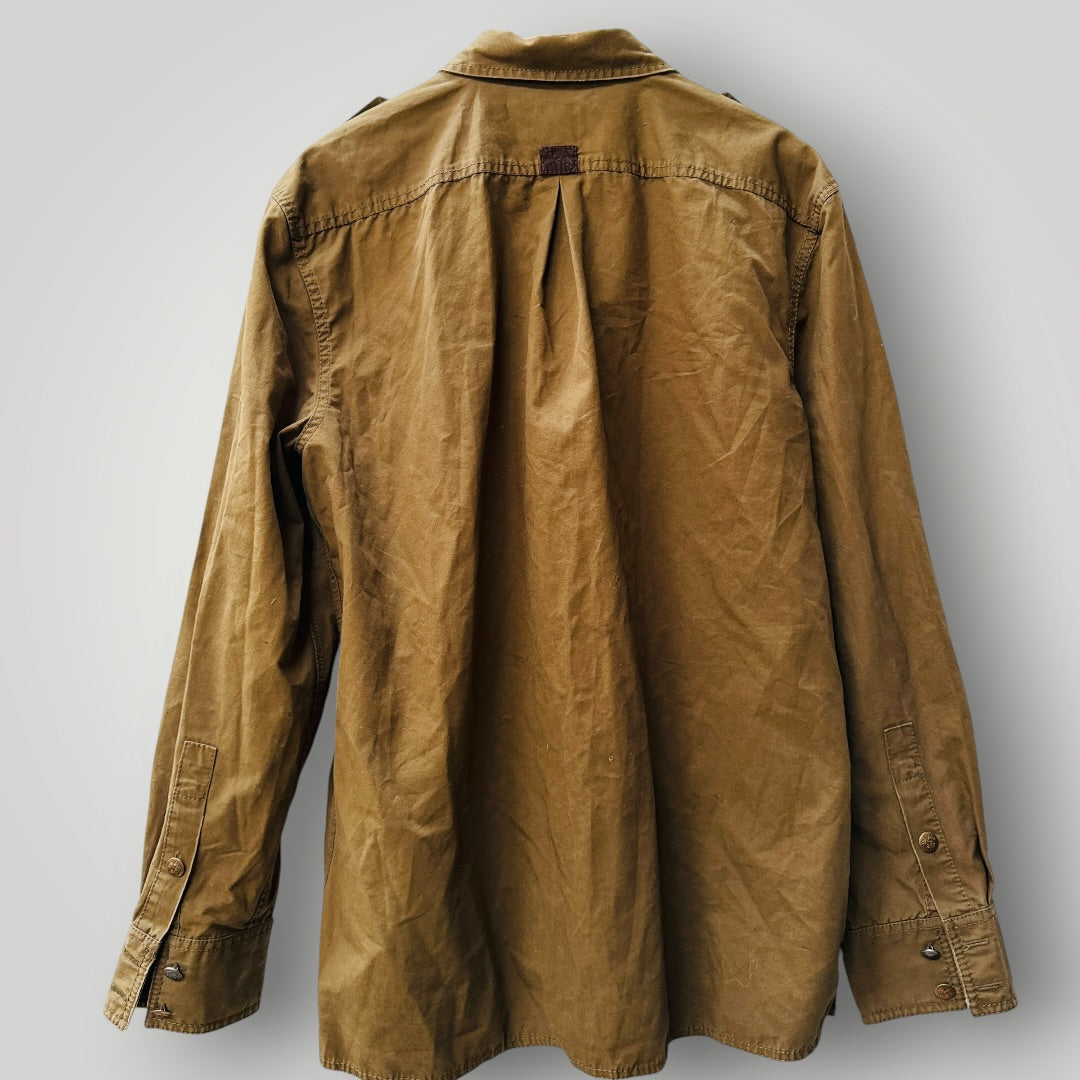 GAP / cotton cavas military style utility shirt / L (3922008008025366232)