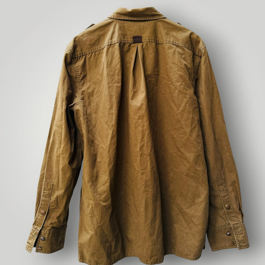 GAP / cotton cavas military style utility shirt / L (3922008008025366232)