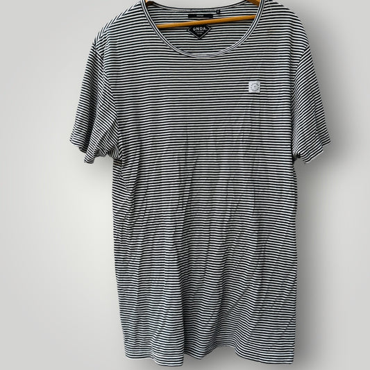 GHANDA / striped tee / M (3922008013356066688)