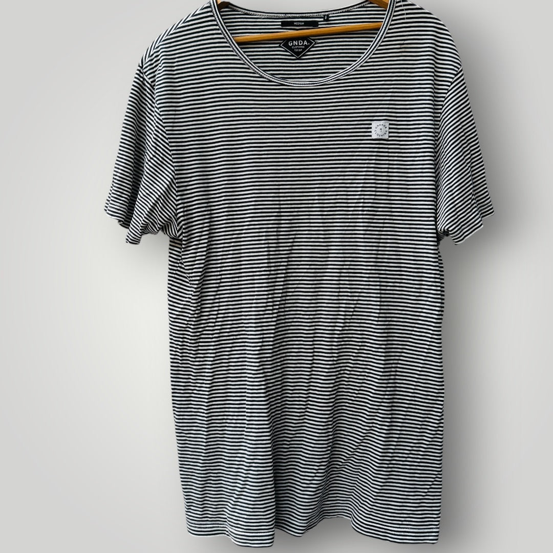GHANDA / striped tee / M (3922008013356066688)
