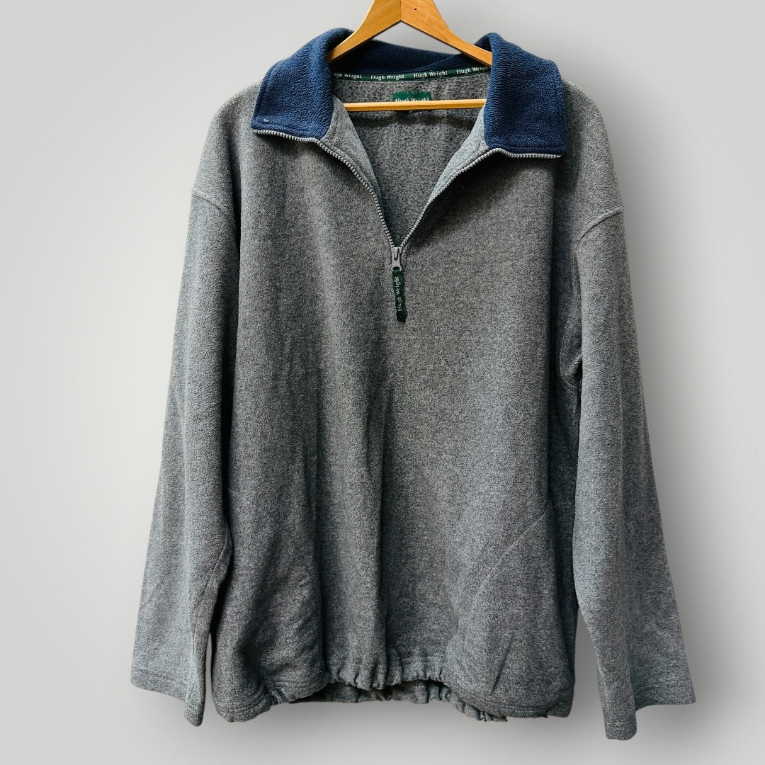 1990s nz vintage / HUGH WRIGHT / quarter-zip polar fleece / L (3922008016898337833)