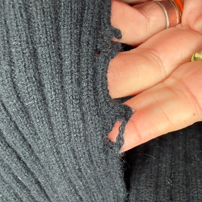 SOPHIE BOXER / 100% cashmere / ribbed jumper / 42 (3922093992453997876)