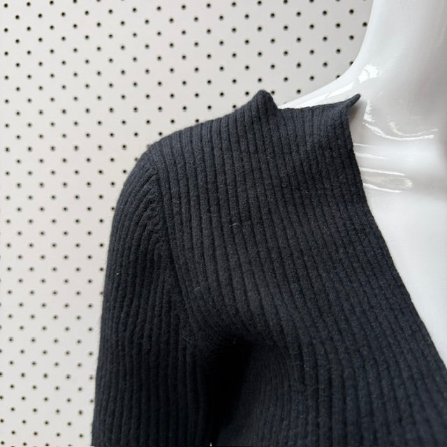 SOPHIE BOXER / 100% cashmere / ribbed jumper / 42 (3922094001994377052)