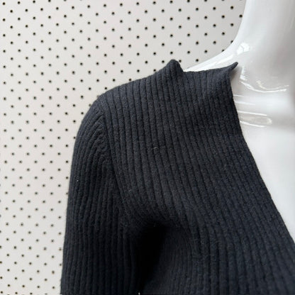 SOPHIE BOXER / 100% cashmere / ribbed jumper / 42 (3922094001994377052)