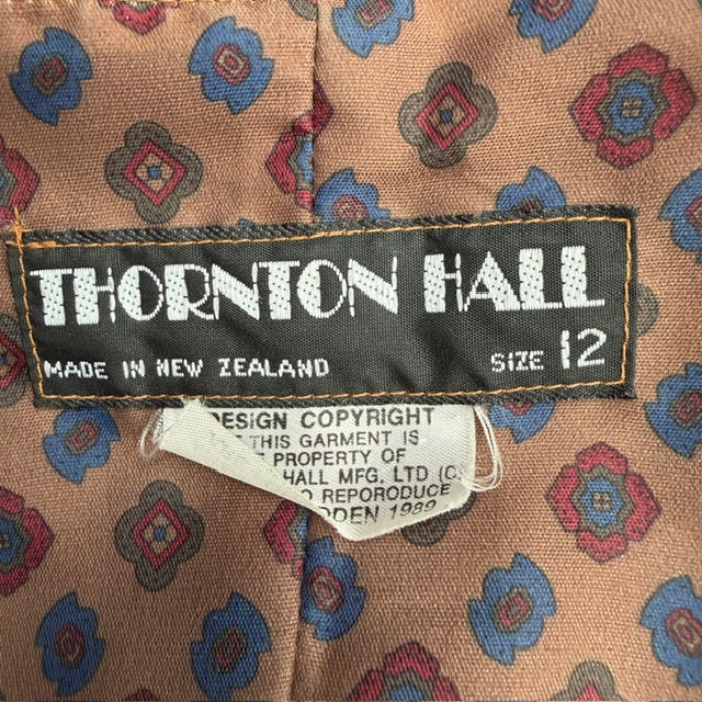 1990s nz vintage / THORNTON HALL / waistcoat / s (3922094041378614778)