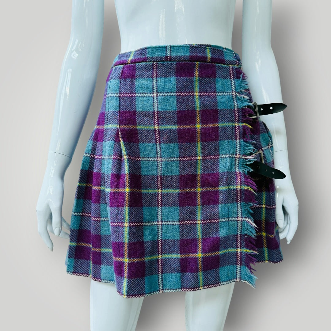 1980s nz vintage / PUPPET WEAR / wool kilt / s (3922094239533194670)