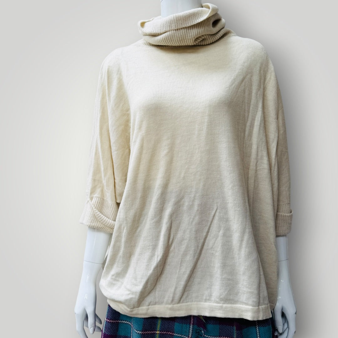 TRENERY / pure wool high necked jumper / L (3922094241621270814)