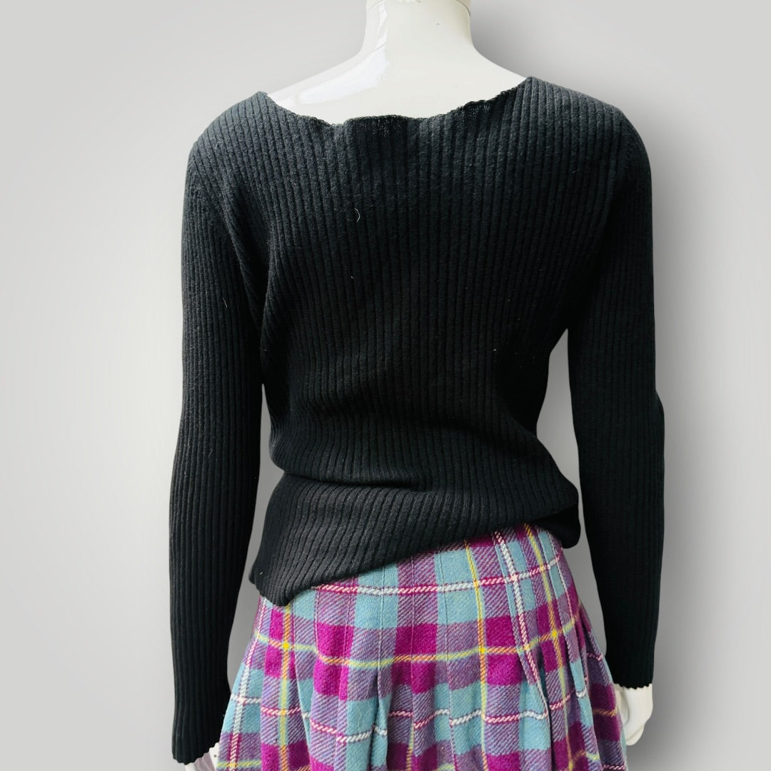 SOPHIE BOXER / 100% cashmere / ribbed jumper / 42 (3922094248391653279)