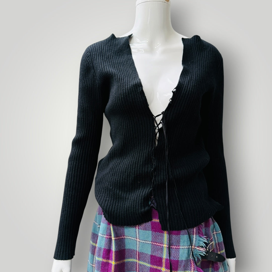 SOPHIE BOXER / 100% cashmere / ribbed jumper / 42 (3922094250594515732)