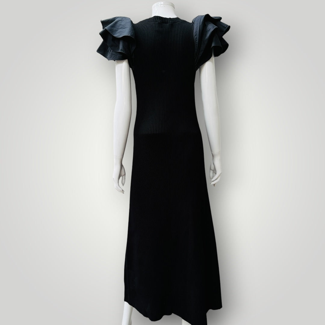 AJE / Questa Puff Midi Dress / s (3922094274543768131)