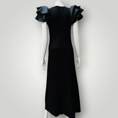 AJE / Questa Puff Midi Dress / s (3922094274543768131)