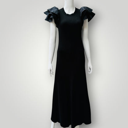 AJE / Questa Puff Midi Dress / s (3922094275861778141)
