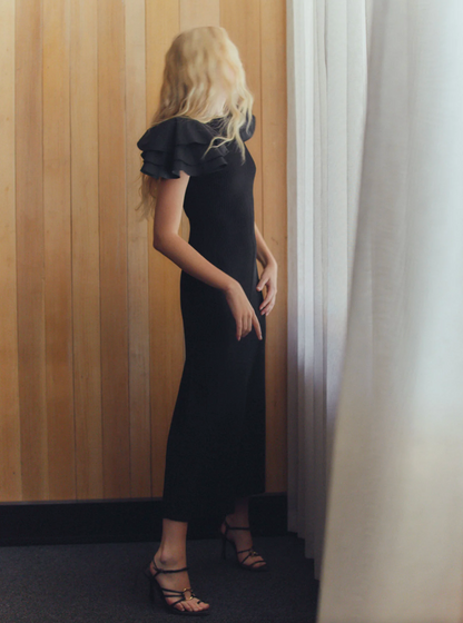 AJE / Questa Puff Midi Dress / s (3922101721141319595)