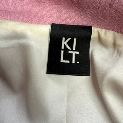 KILT / double breasted / pink wool jacket / 12 / made in nz (3922167161938368304)