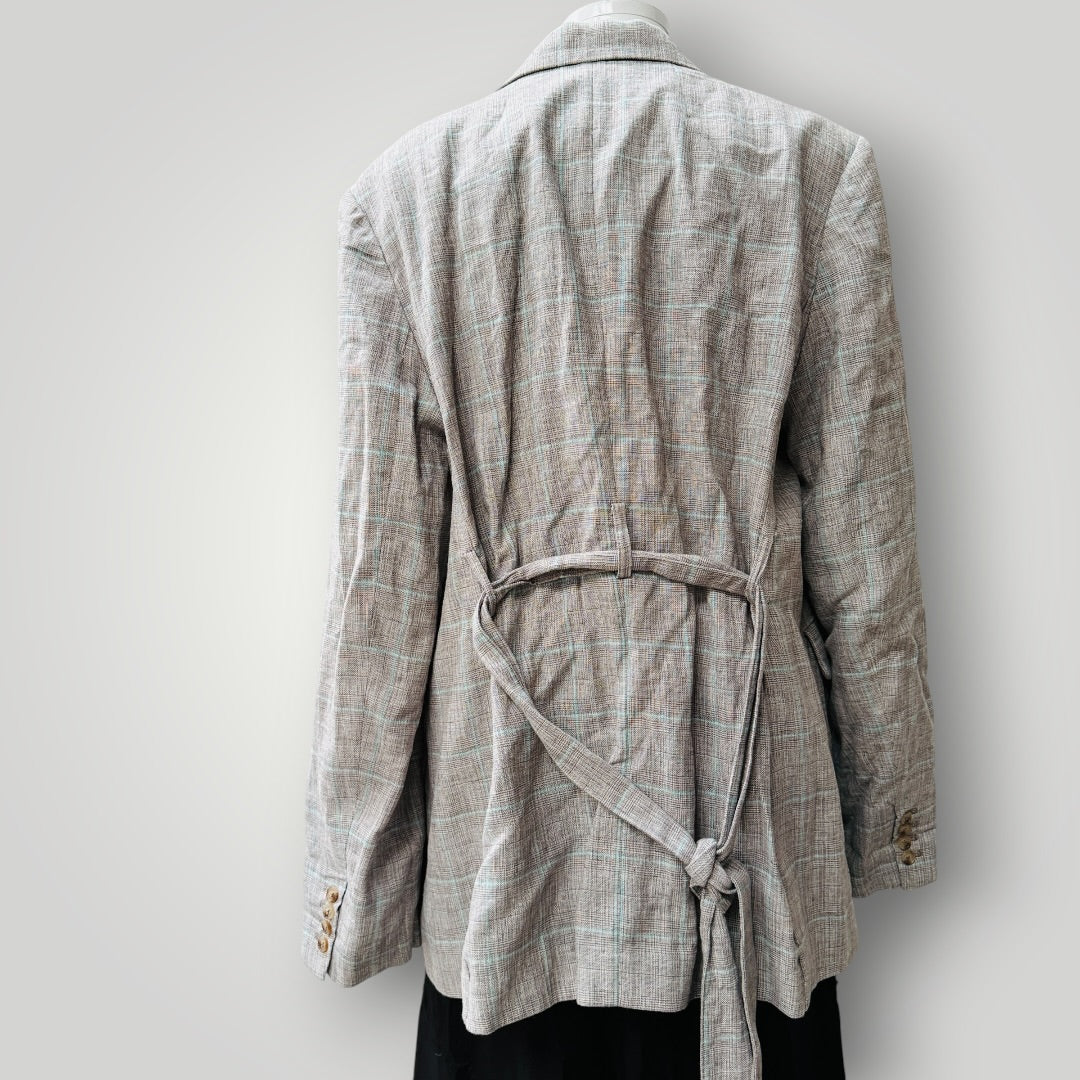 MAX / linen / blazer + belt / 18 (3922167264950676580)