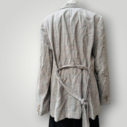 MAX / linen / blazer + belt / 18 (3922167264950676580)