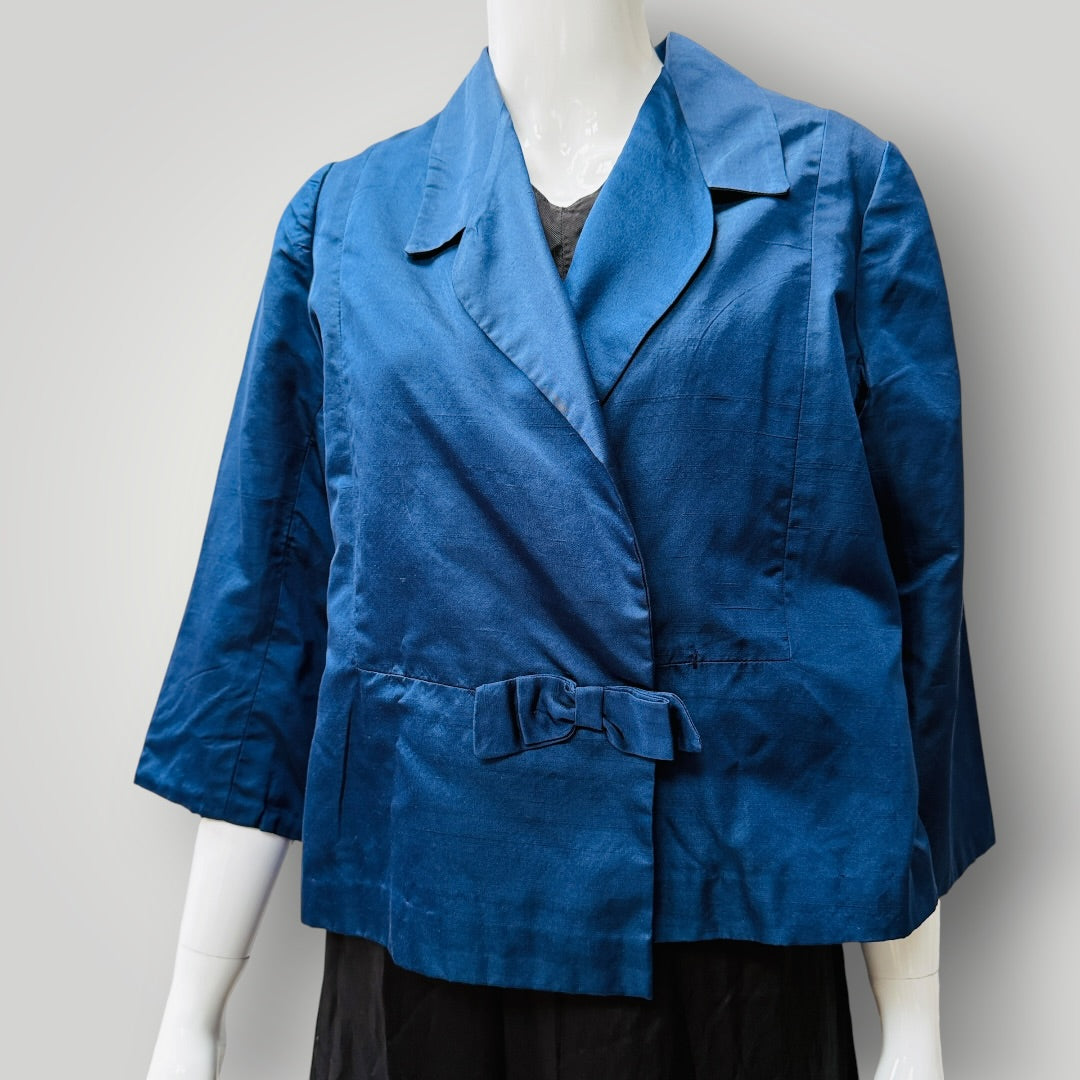 home sewn / silk / beautiful jacket / L (3922167279149801763)