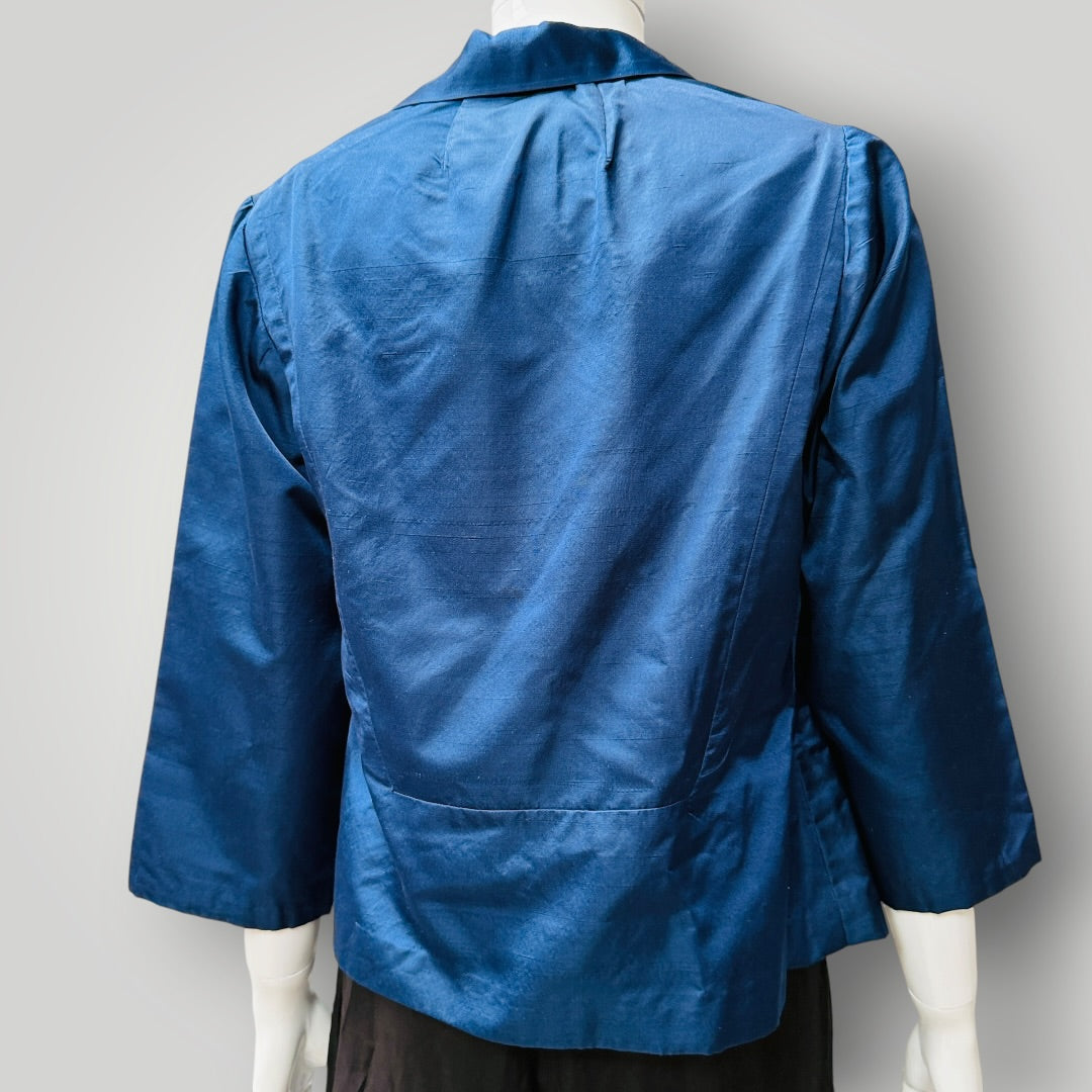 home sewn / silk / beautiful jacket / L (3922167280829111871)