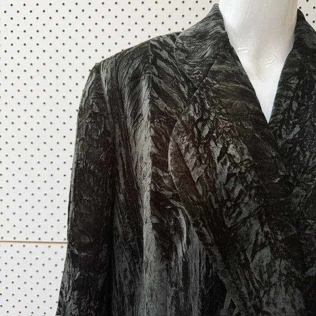 1990s nz vintage / GAYE BARTLETT / velvet coat / m/l (3922255638278083838)