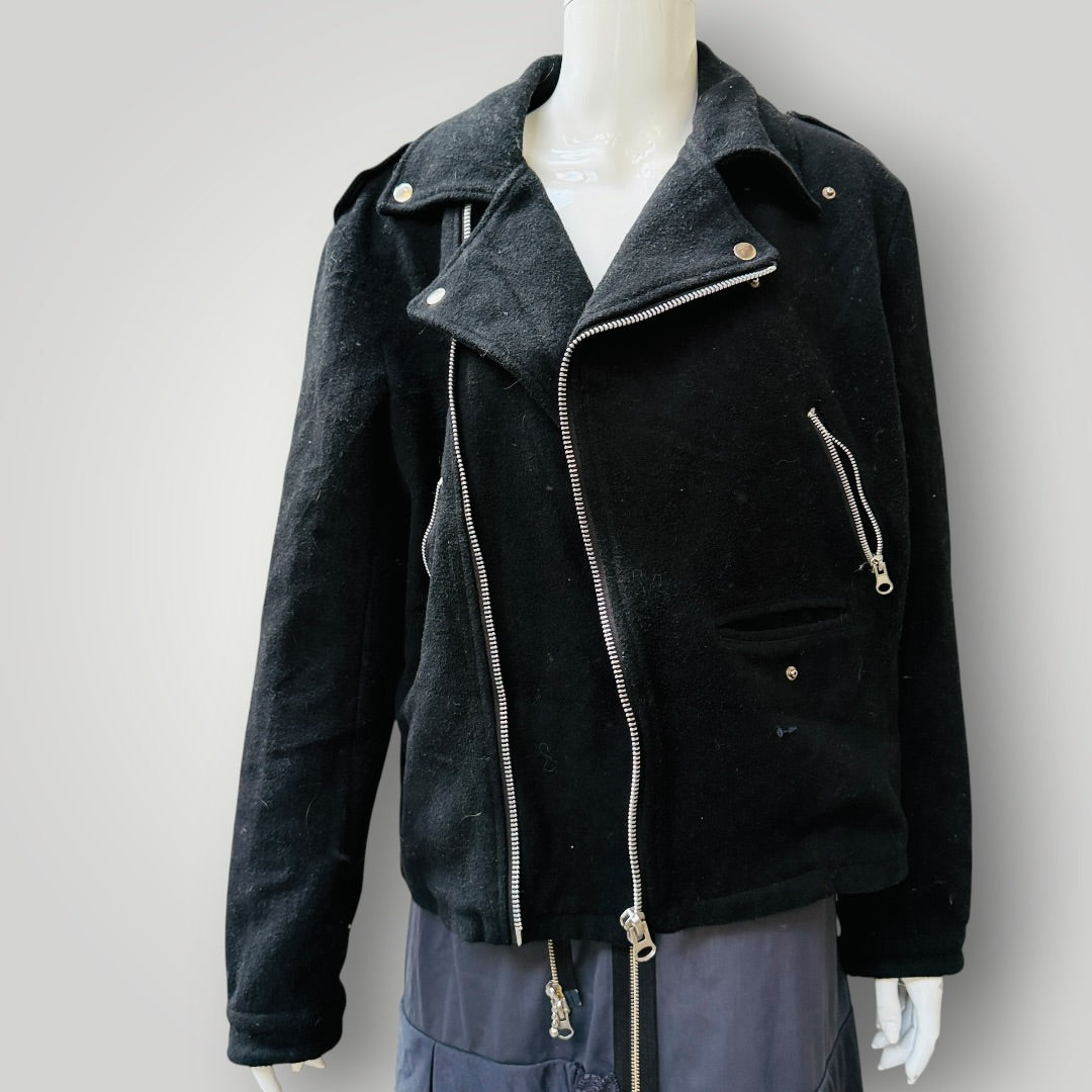 wool / biker jacket / s (3922255920528920380)