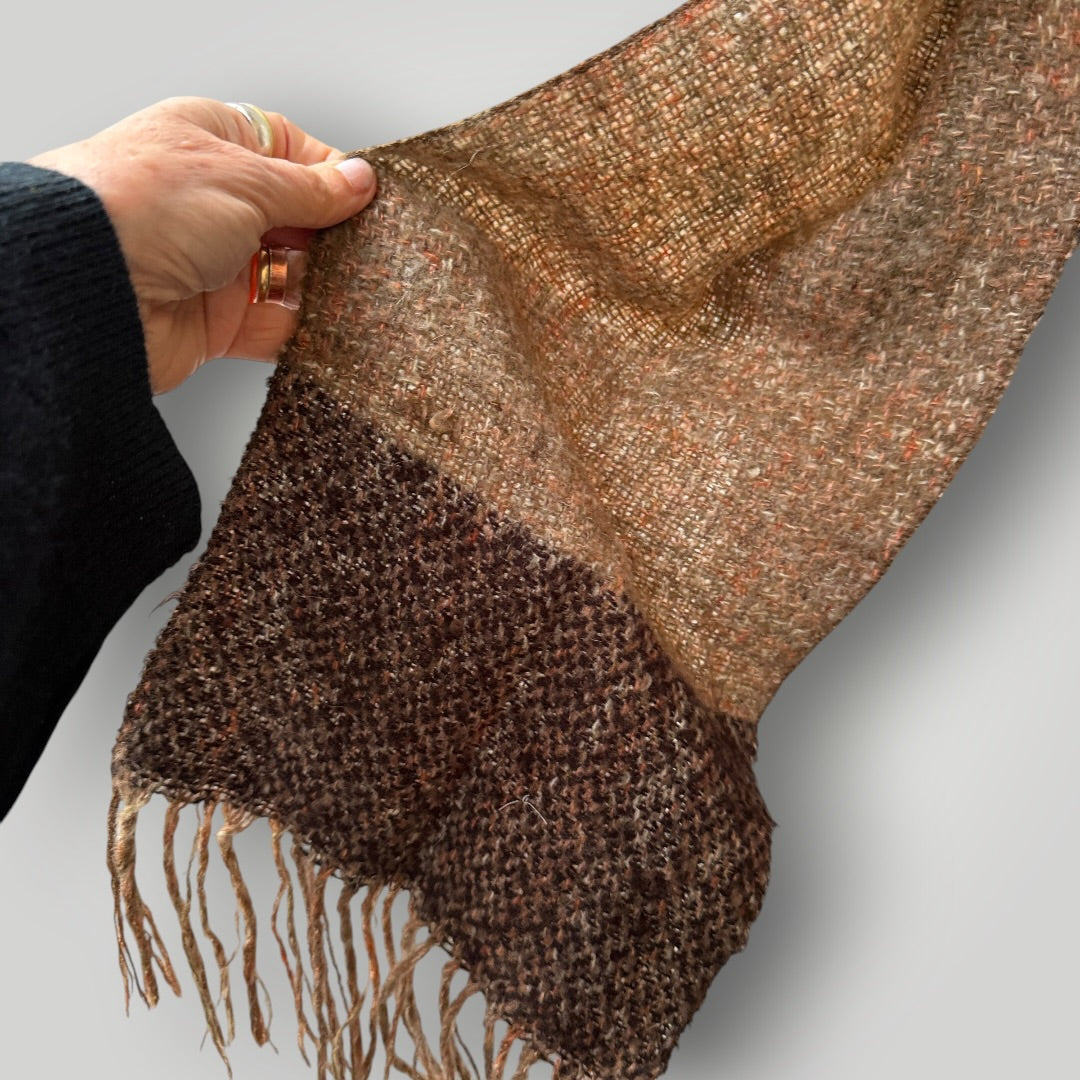 hand woven / tweed wool scarf (3922255939060447314)