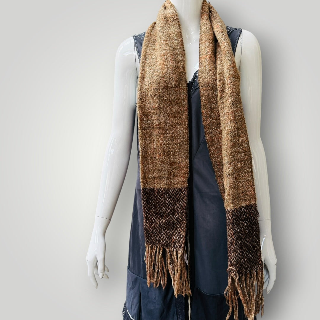 hand woven / tweed wool scarf (3922255944799787285)