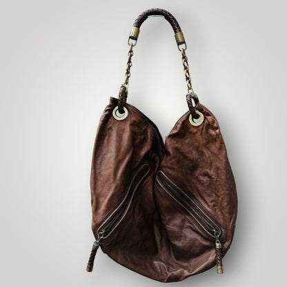 1990s vintage / BALLY / leather / slouchy hobo bag (3922255951093792065)