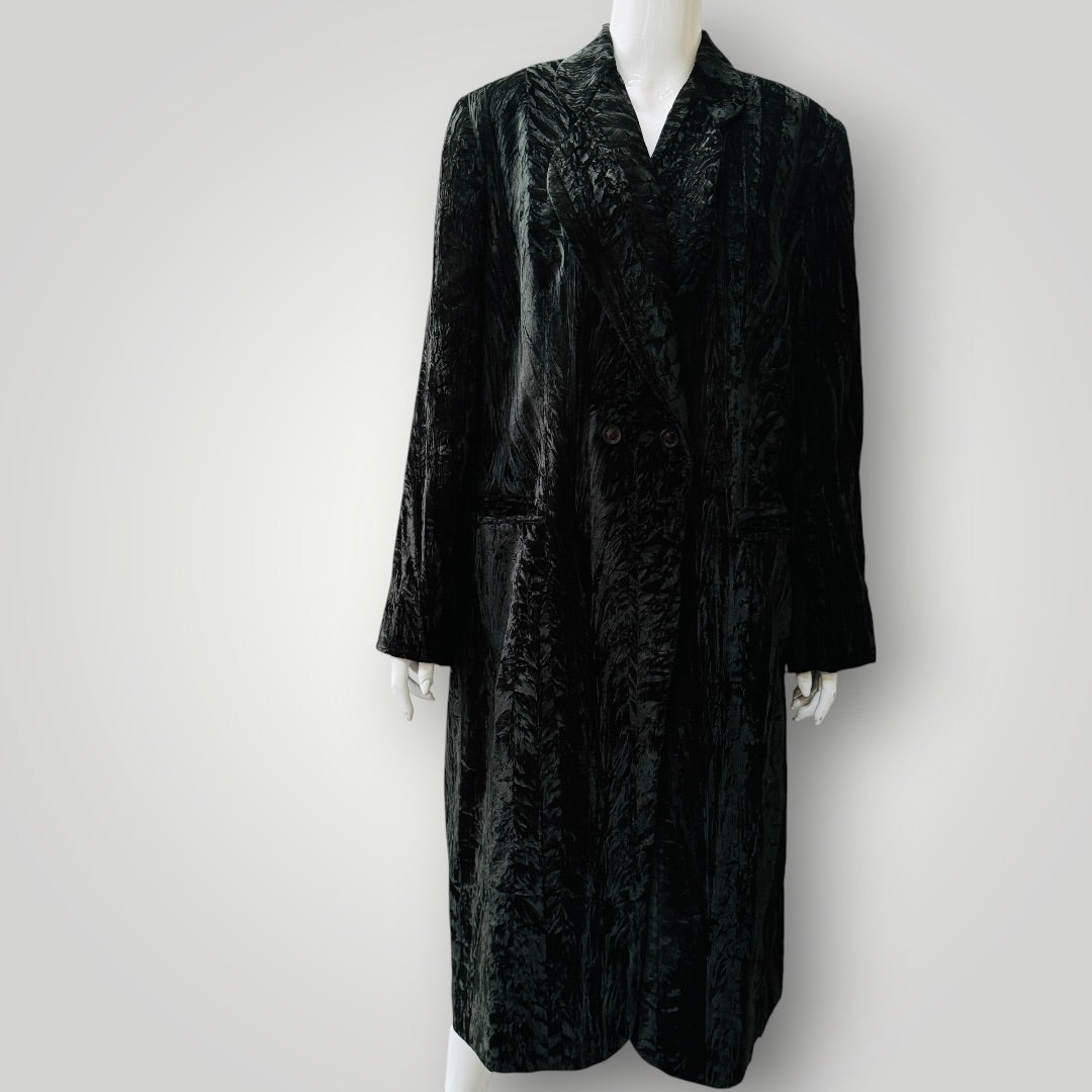 1990s nz vintage / GAYE BARTLETT / velvet coat / m/l (3922255966239785041)