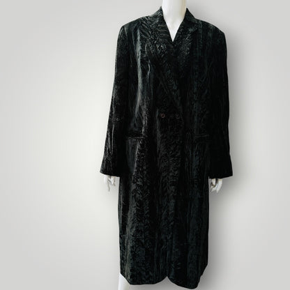 1990s nz vintage / GAYE BARTLETT / velvet coat / m/l (3922255966239785041)
