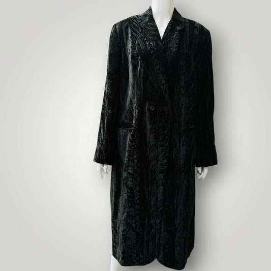 1990s nz vintage / GAYE BARTLETT / velvet coat / m/l (3922255966239785041)