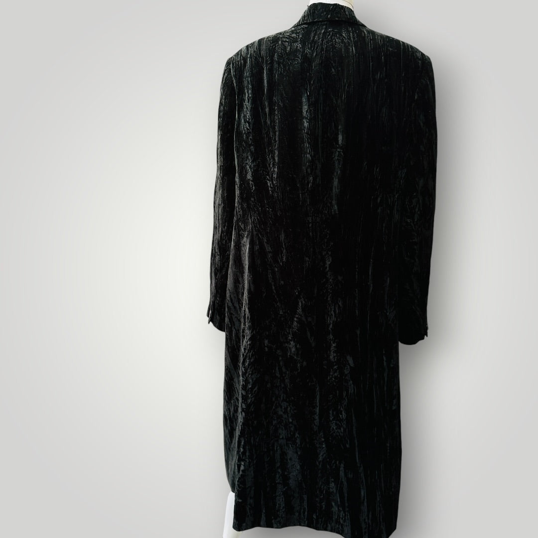 1990s nz vintage / GAYE BARTLETT / velvet coat / m/l (3922255967787269792)