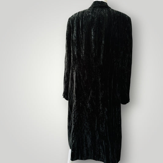 1990s nz vintage / GAYE BARTLETT / velvet coat / m/l (3922255967787269792)