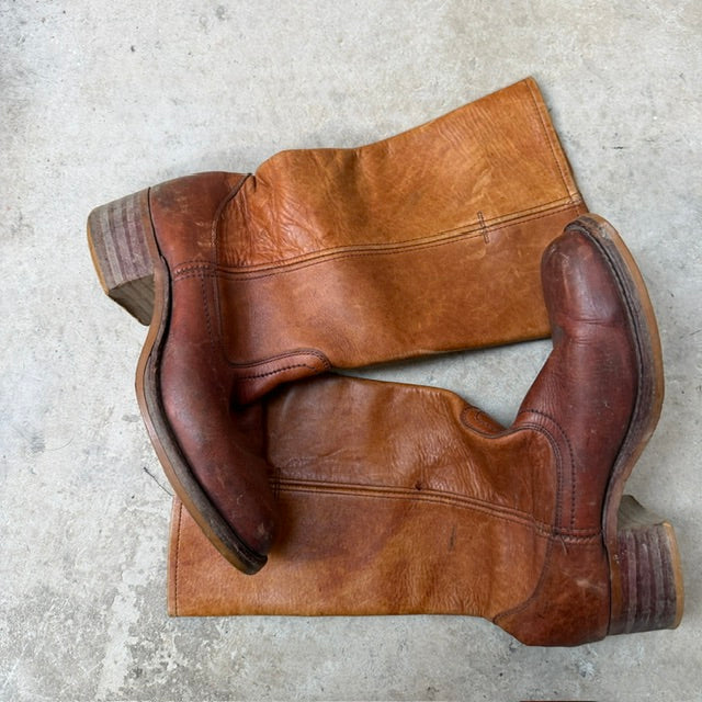 vintage / rigger boots / like frye campus boots / 41 (3922603801000535456)