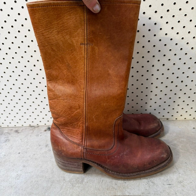 vintage / rigger boots / like frye campus boots / 41 (3922603806544350965)