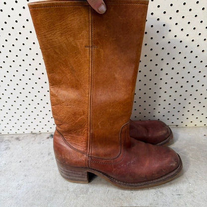 vintage / rigger boots / like frye campus boots / 41 (3922603806544350965)