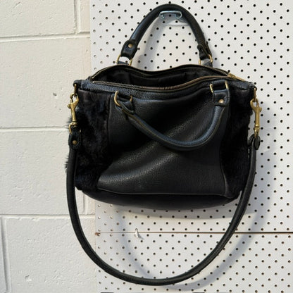 DEADLY PONIES / mr panther in fur / leather bag (3922603860376173849)