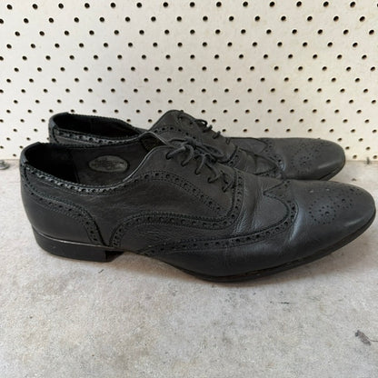Paul Smith / Black Leather Wingtip Brogues / 9 (3922603878988445060)