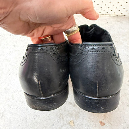 Paul Smith / Black Leather Wingtip Brogues / 9 (3922603881234629526)