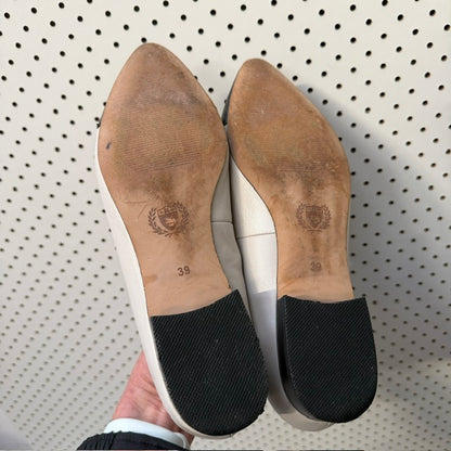 Mi Piaci / "V-Neck" Cap Toe Ballet Flats / 39 (3922603959023085811)