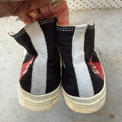 COMME DES GARCONS x CONVERSE / black high tops / 39 (3922603981689555278)