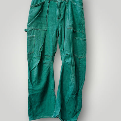 LIONESS / green / miami vice wide legged cargo pants / L (3922604067356904784)