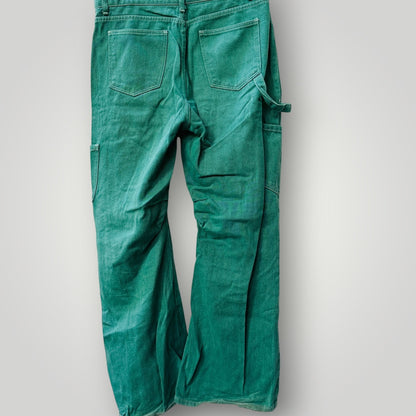 LIONESS / green / miami vice wide legged cargo pants / L (3922604069095370917)