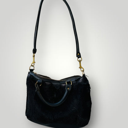 DEADLY PONIES / mr panther in fur / leather bag (3922604078818492970)