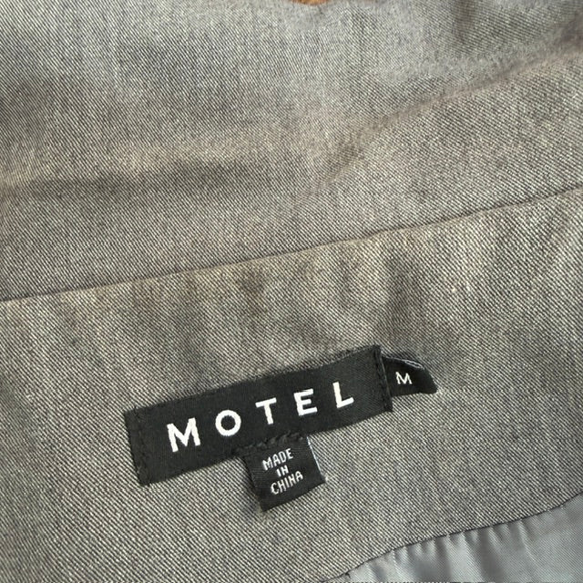 Motel / Maiwa / textured blazer in charcoal grey / m (3922771870377782787)