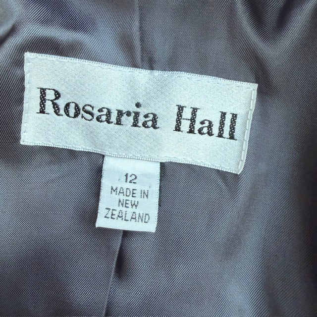 1990s vintage / ROSARIA HALL / patterned blazer / s/m / made in nz (3922771901541854009)