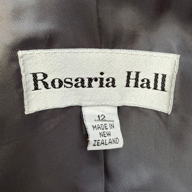1990s vintage / ROSARIA HALL / patterned blazer / s/m / made in nz (3922771907285411878)
