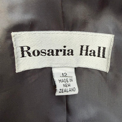 1990s vintage / ROSARIA HALL / patterned blazer / s/m / made in nz (3922771907285411878)
